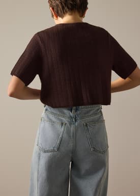 Yoko Textured Knit Boxy Top