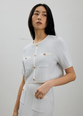 Yoko Boxy Textured Knit Top