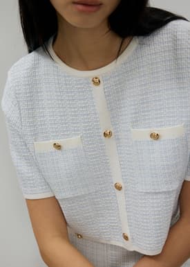 Yoko Boxy Textured Knit Top