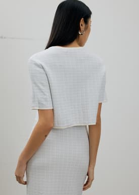 Yoko Boxy Textured Knit Top