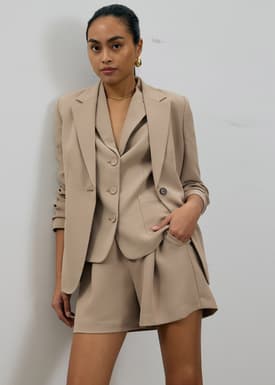 Aika Lightweight Tailored Button Down Vest Top