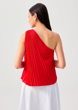 Wei Sunray Pleated Toga Top