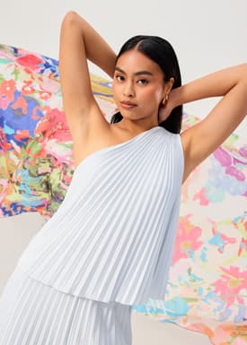 Wei Sunray Pleated Toga Top