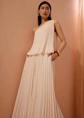 Wei Sunray Pleated Toga Top