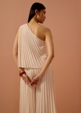 Wei Sunray Pleated Toga Top