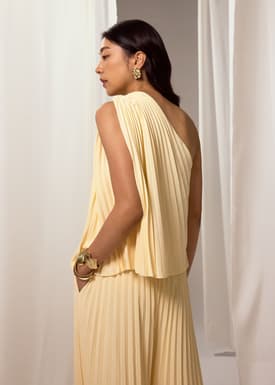 Wei Sunray Pleated Toga Top