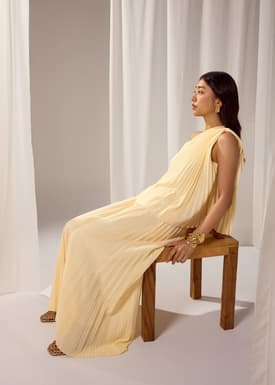 Wei Sunray Pleated Toga Top