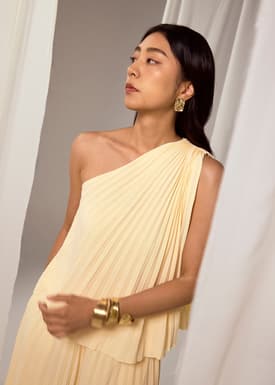 Wei Sunray Pleated Toga Top