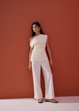 Luna Tencel Asymmetric Tunic Top