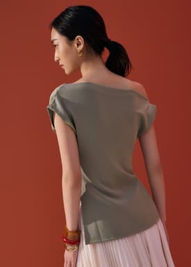 Luna Tencel Asymmetric Tunic Top