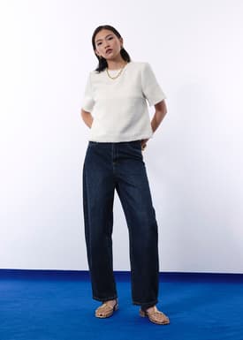 Iori Jacquard Tweed Boxy Shell Top