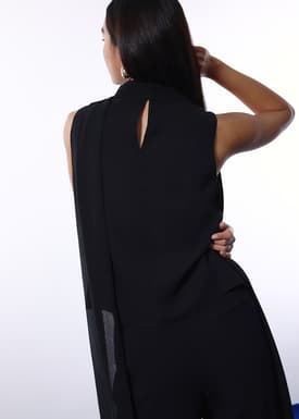 Nabi Multi-way Mock Neck Shell Top