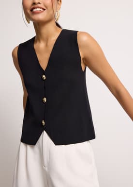 Vinh Knit Fitted Vest Top