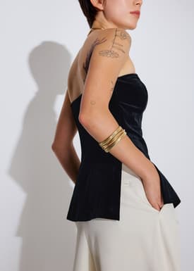 BraFree by LB Jingyi Velvet Tube Tunic Top