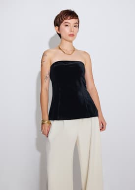 BraFree by LB Jingyi Velvet Tube Tunic Top