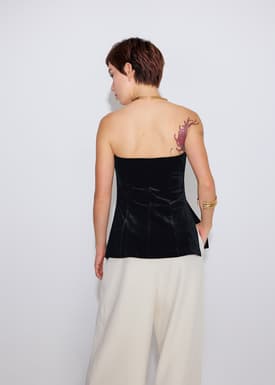 BraFree by LB Jingyi Velvet Tube Tunic Top