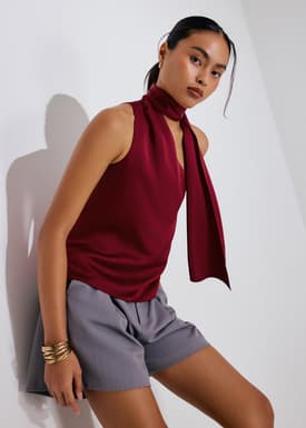 Kana Multi-way Front Sash Satin Top