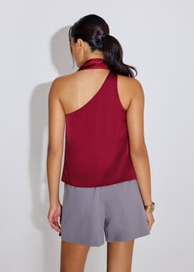 Kana Multi-way Front Sash Satin Top