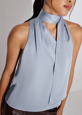 Kana Multi-way Front Sash Satin Top