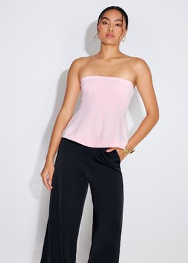 BraFree by LB Bella Detachable Straps Panelled Peplum Top