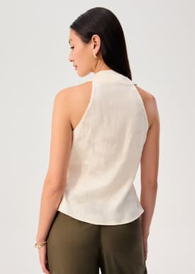 Kareena Front Wrap Satin Top