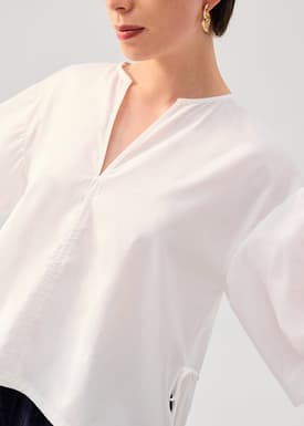 Shay Cotton Notch Boxy Top