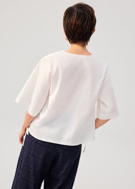 Shay Cotton Notch Boxy Top