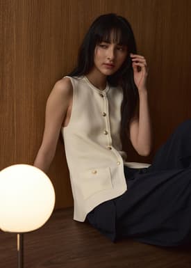 Ayami Knit Fitted Vest