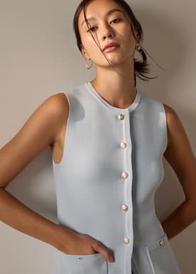 Ayami Knit Fitted Vest