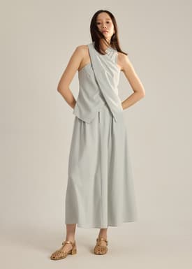 Eva Melange Halter Top