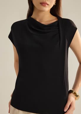 Chelsea Knit Cowl Neck Top