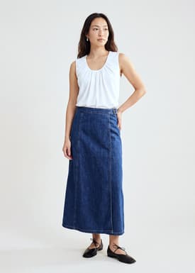 Tala Seersucker Shell Top