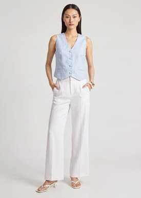 Yuna Premium Linen Vest