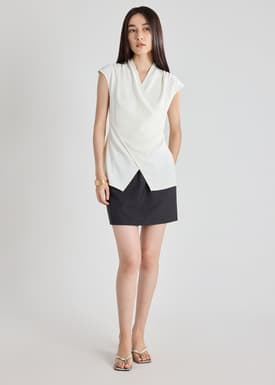 Crepe Cross Over Top