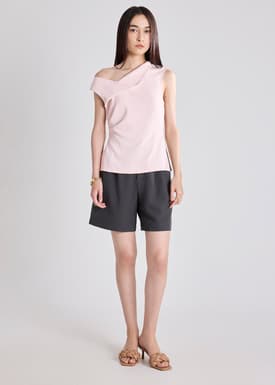 Crepe Origami Neck Top