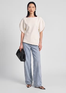 Sculptural Sleeve Top