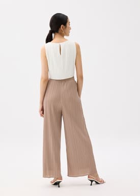 Leggy™ Anh Plissé Wide Leg Pants