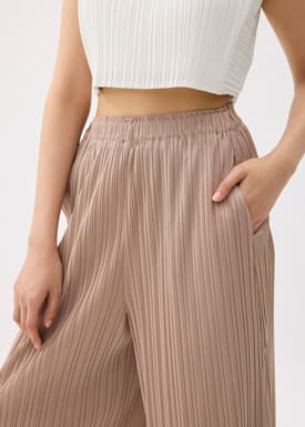 Leggy™ Anh Plissé Wide Leg Pants