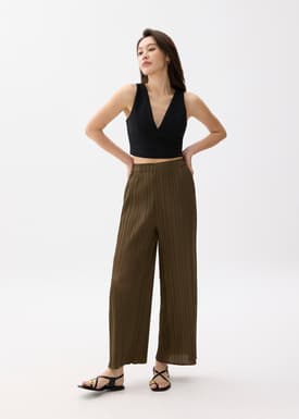 Leggy™ Anh Plissé Wide Leg Pants
