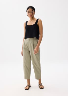 Jin Elastic Cotton Chino Pants