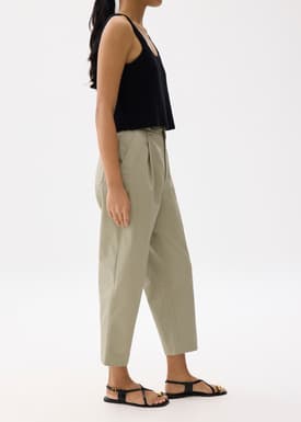 Jin Elastic Cotton Chino Pants