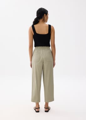Jin Elastic Cotton Chino Pants