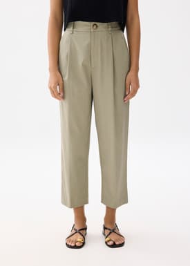 Jin Elastic Cotton Chino Pants