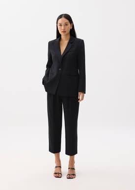 Mika Elastic Pleated Peg Leg Pants