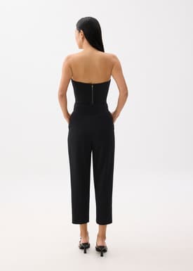 Mika Elastic Pleated Peg Leg Pants