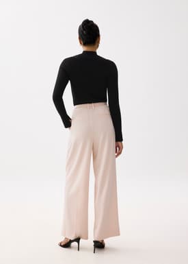 Leggy™ Mayumi Elastic Pleated Wide Leg Pants