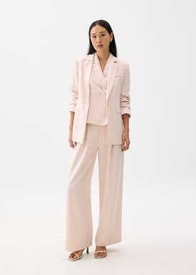 Leggy™ Mayumi Elastic Pleated Wide Leg Pants
