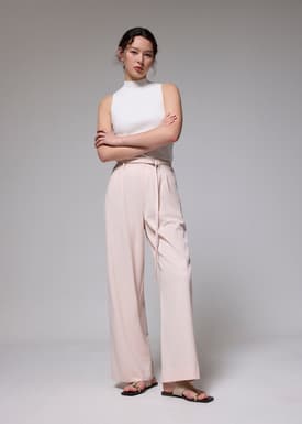 Leggy™ Mayumi Elastic Pleated Wide Leg Pants