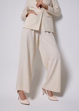 Leggy™ Mayumi Elastic Pleated Wide Leg Pants