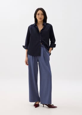 Leggy™ Mayumi Elastic Pleated Wide Leg Pants
